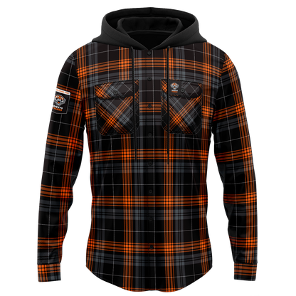 Wests Tigers Hooded Flannel Shirt - View 4