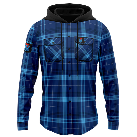 NSW Blues Hooded Flannel - View 1