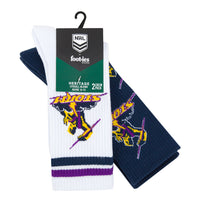Melbourne Storm Retro Sneaker Sock 2 Pack