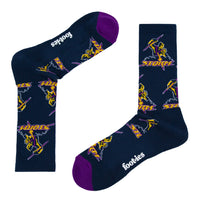 Melbourne Storm Retro Sneaker Sock 2 Pack