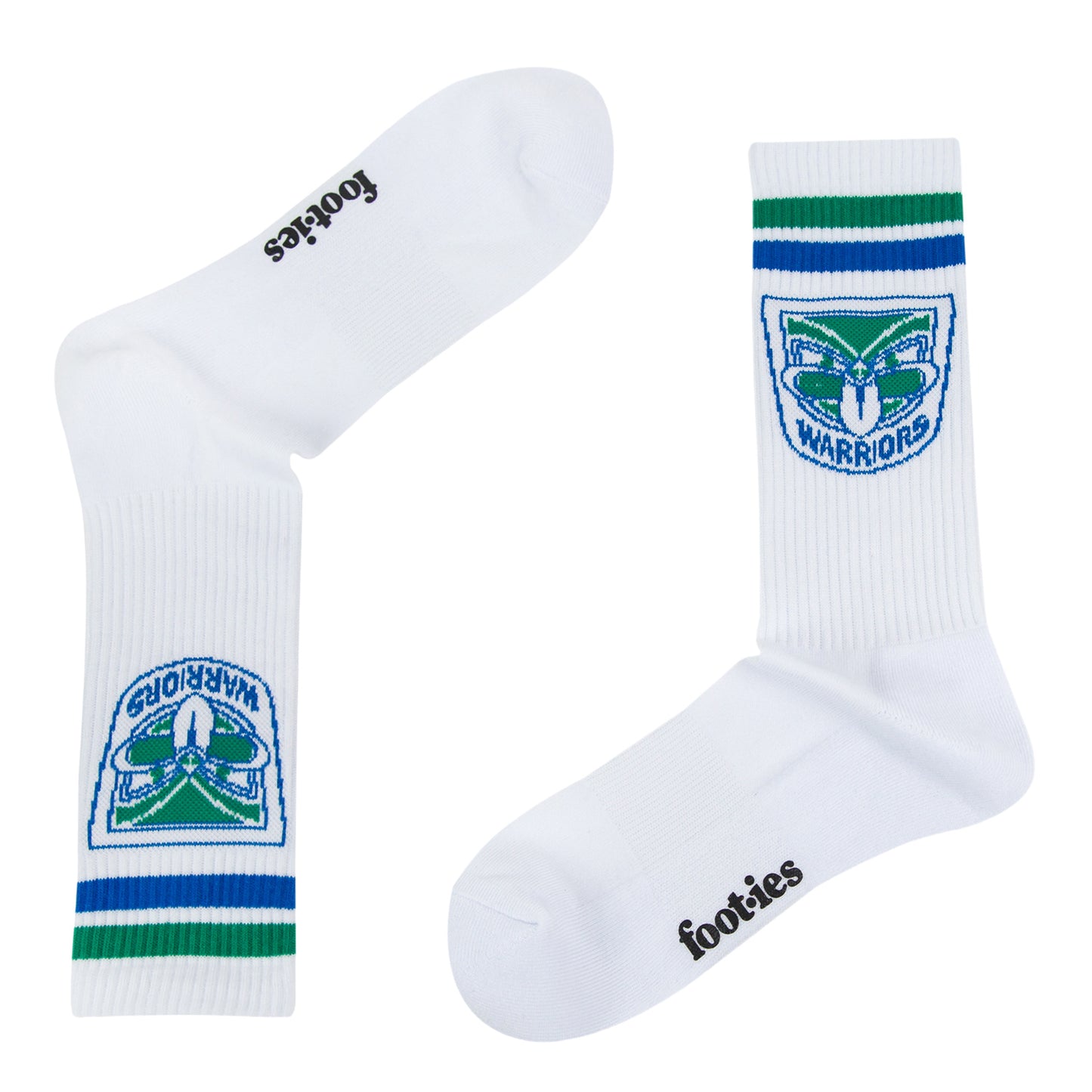 New Zealand Warriors Retro Sneaker Sock 2 Pack