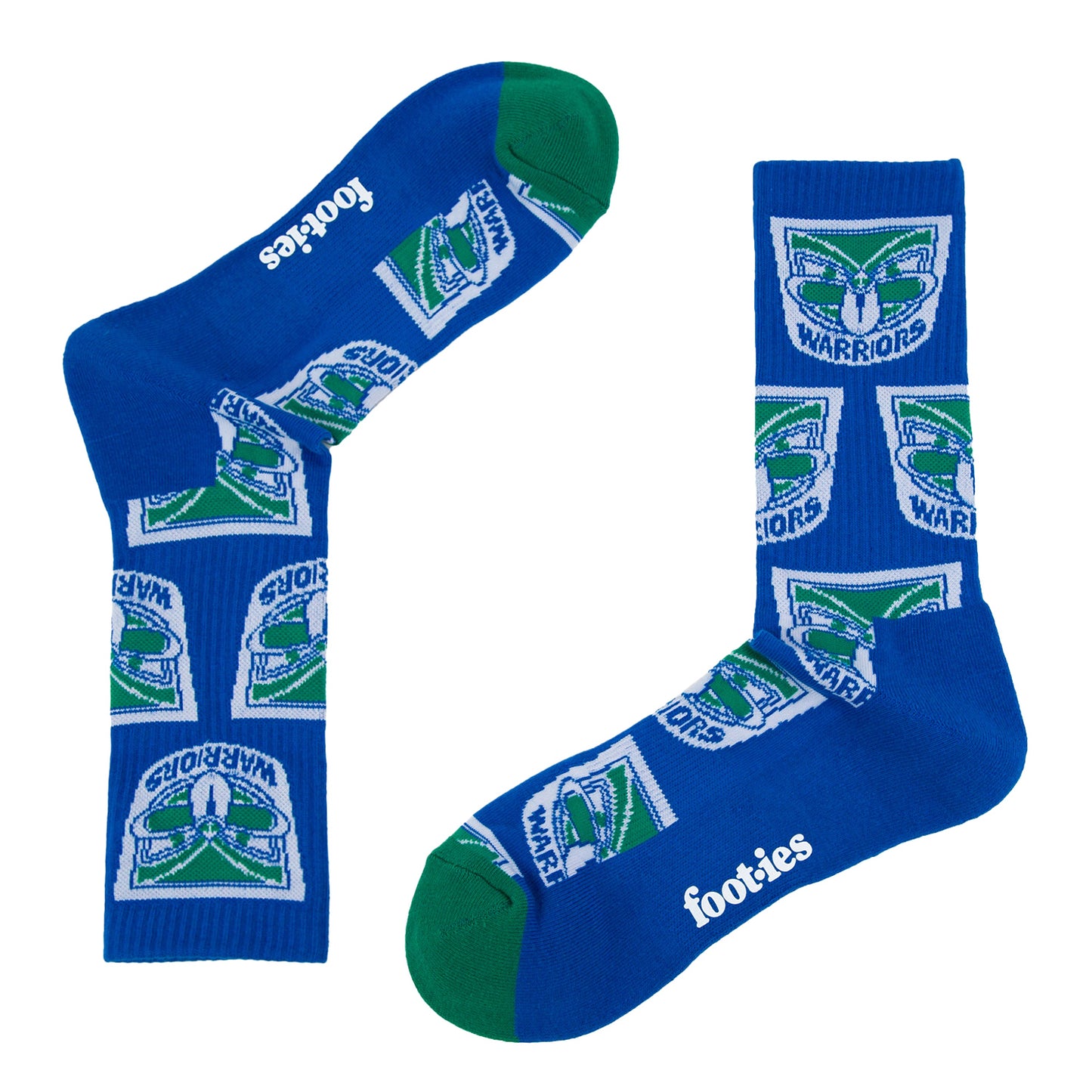 New Zealand Warriors Retro Sneaker Sock 2 Pack