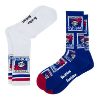 Newcastle Knights Retro Sneaker Sock 2 Pack