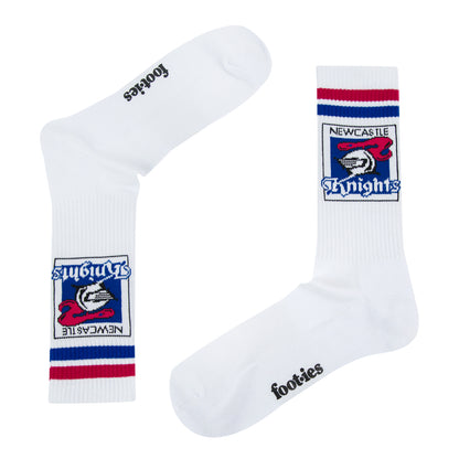 Newcastle Knights Retro Sneaker Sock 2 Pack - View 3