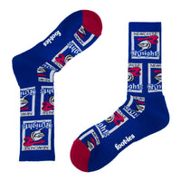 Newcastle Knights Retro Sneaker Sock 2 Pack
