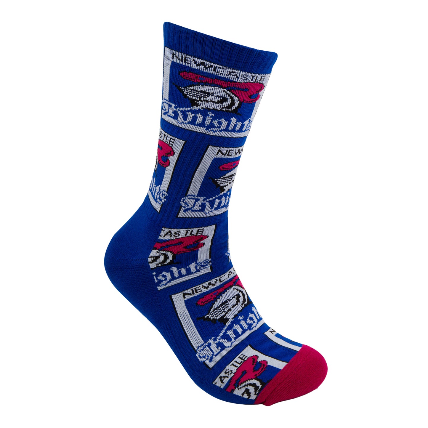 Newcastle Knights Retro Sneaker Sock 2 Pack