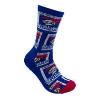 Newcastle Knights Retro Sneaker Sock 2 Pack