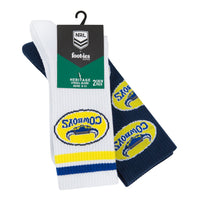 North Queensland Cowboys Retro Sneaker Sock 2 Pack