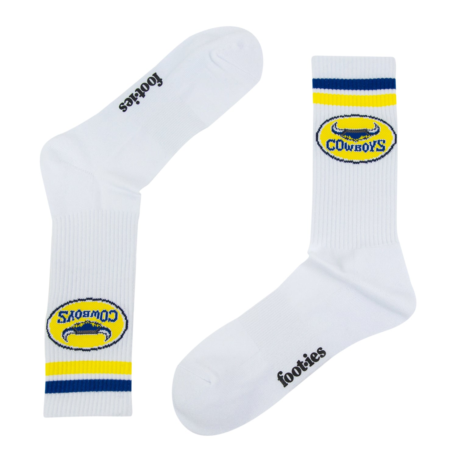 North Queensland Cowboys Retro Sneaker Sock 2 Pack - View 3