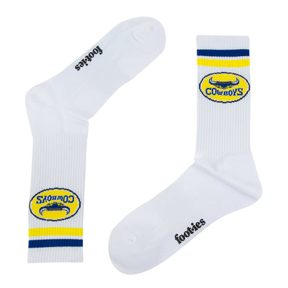 North Queensland Cowboys Retro Sneaker Sock 2 Pack - View 3
