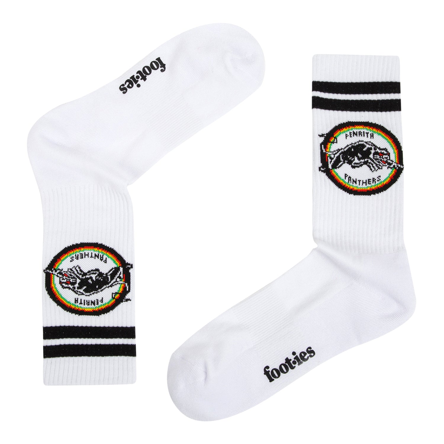 Penrith Panthers Retro Sneaker Sock 2 Pack - View 3