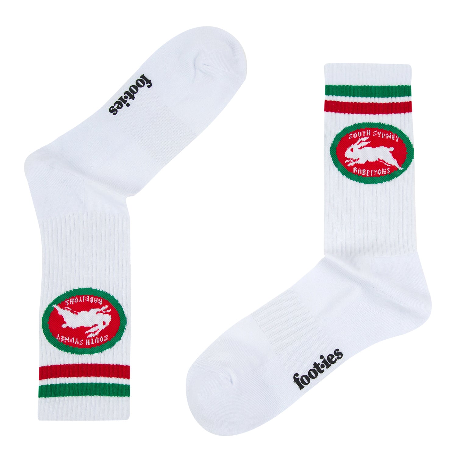 South Sydney Rabbitohs Retro Sneaker Sock 2 Pack - View 3