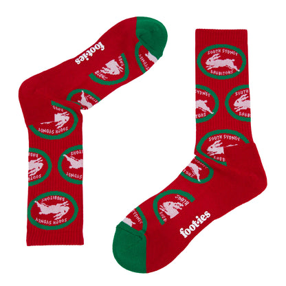 South Sydney Rabbitohs Retro Sneaker Sock 2 Pack - View 4
