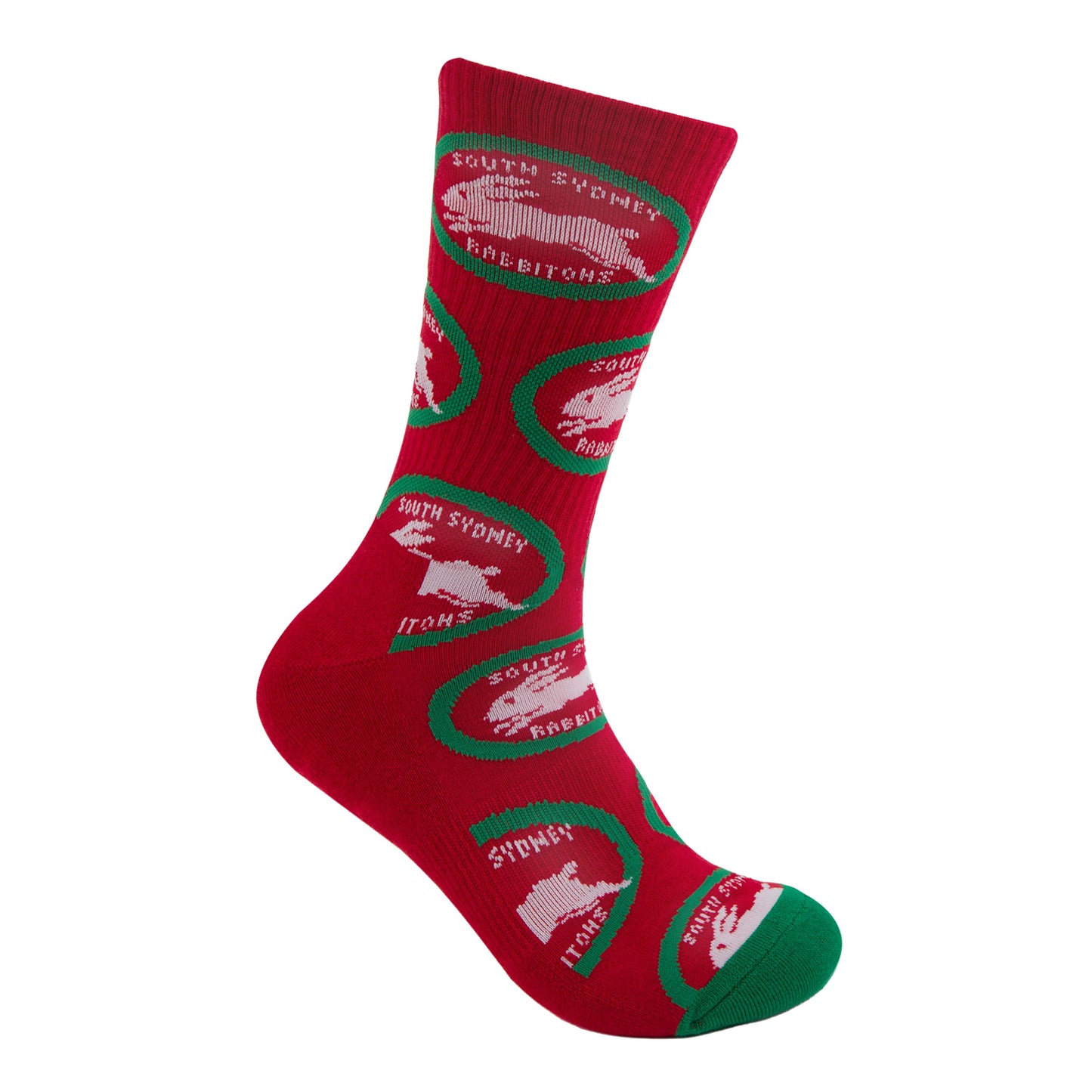 South Sydney Rabbitohs Retro Sneaker Sock 2 Pack