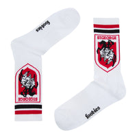 St George Illawarra Dragons Retro Sneaker Sock 2 Pack