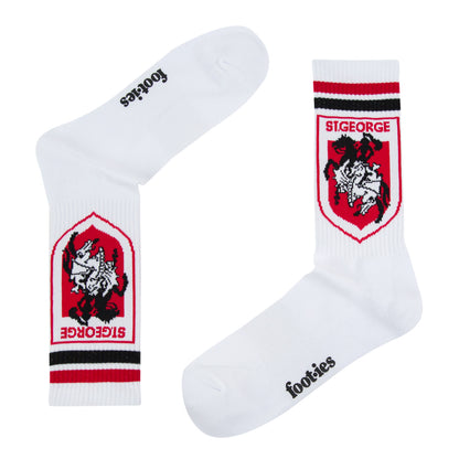 St George Illawarra Dragons Retro Sneaker Sock 2 Pack - View 4
