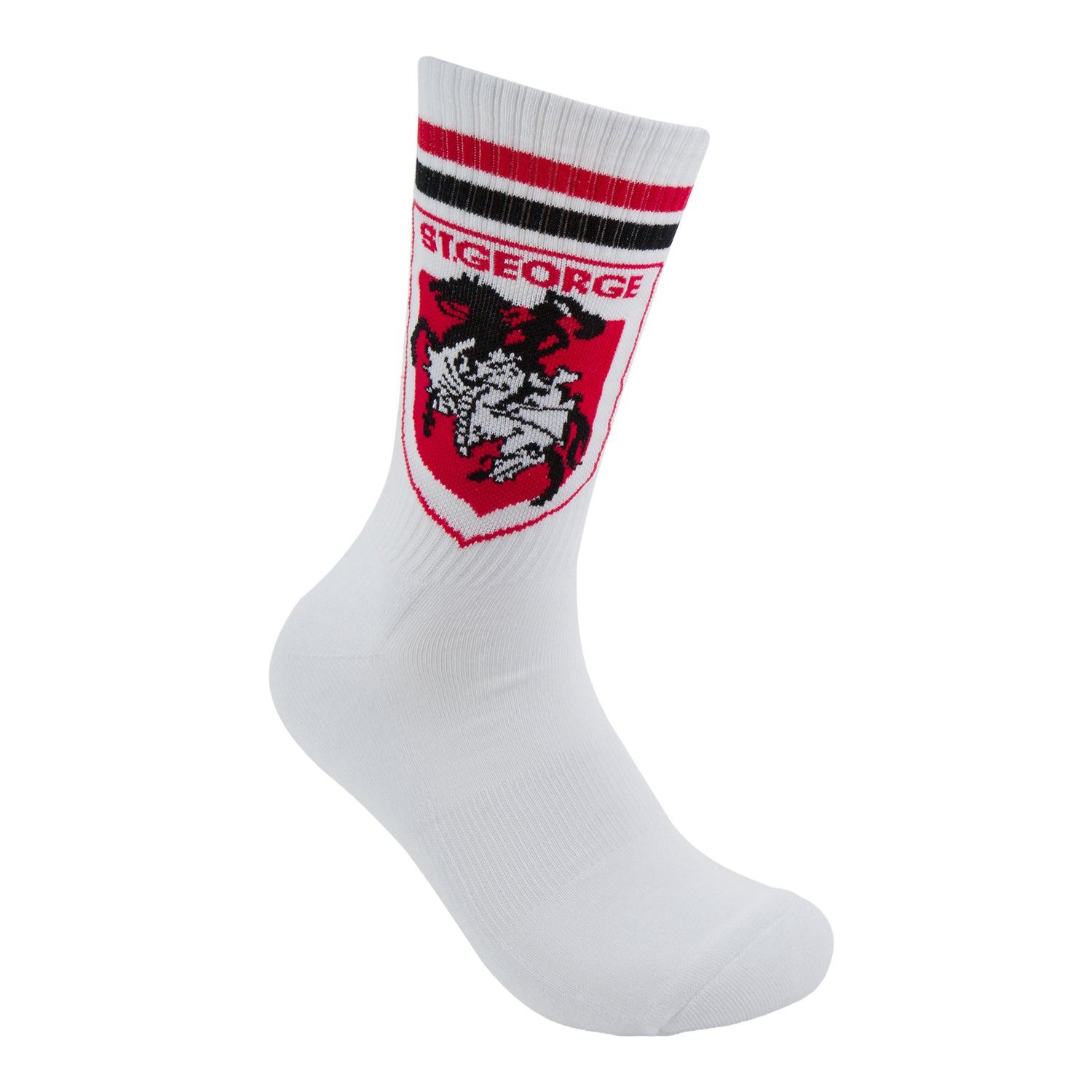 St George Illawarra Dragons Retro Sneaker Sock 2 Pack - View 5