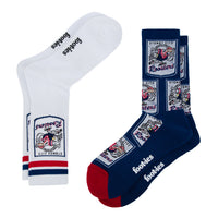 Sydney Roosters Retro Sneaker Sock 2 Pack