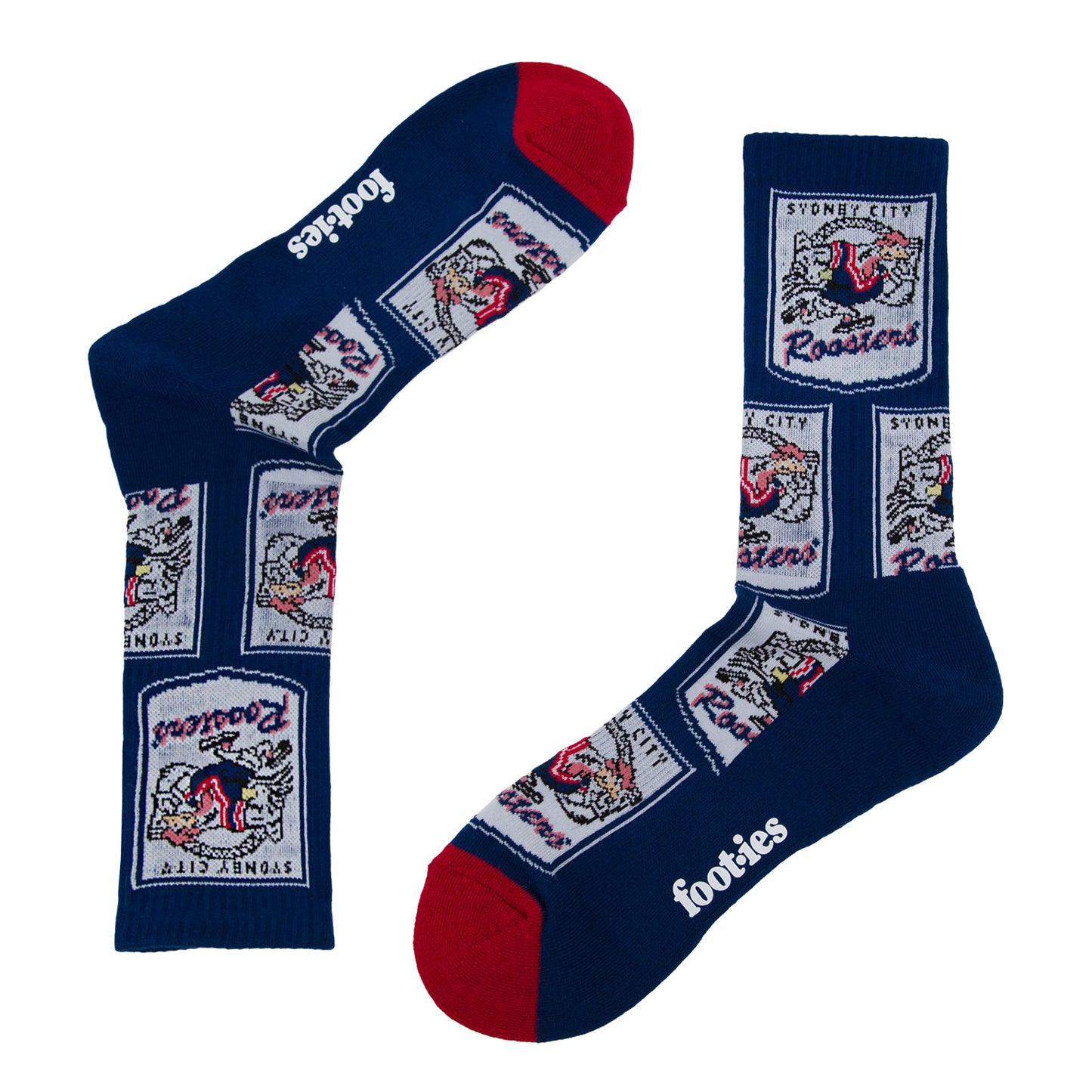 Sydney Roosters Retro Sneaker Sock 2 Pack