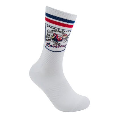 Sydney Roosters Retro Sneaker Sock 2 Pack - View 5