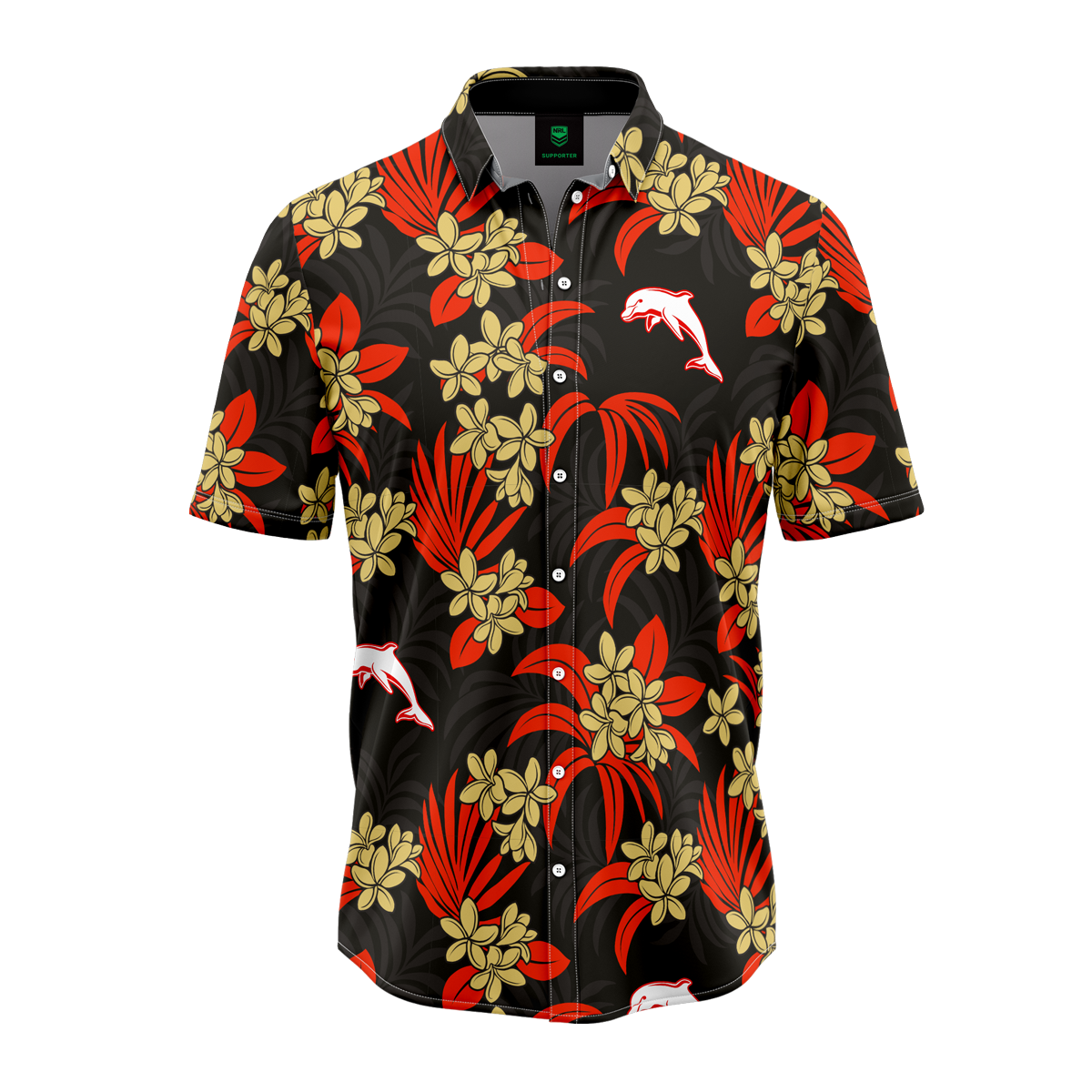 Dolphins Reef Hawaiian Shirt Mens