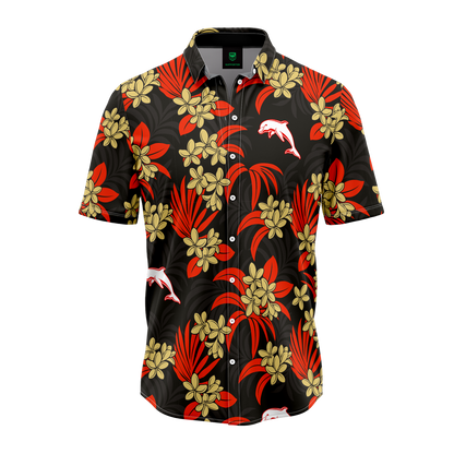 Dolphins Reef Hawaiian Shirt Mens - View 3