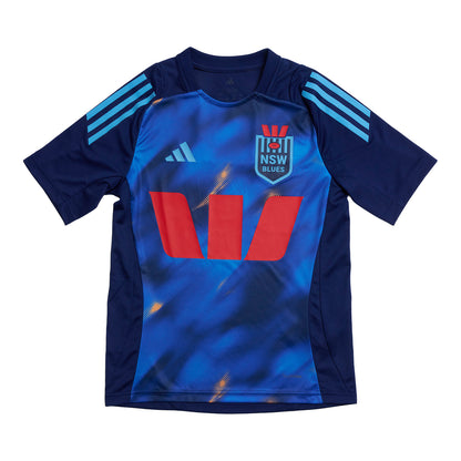 NSW Blues Youth 2026 Perf Tee Dark Blue - View 1