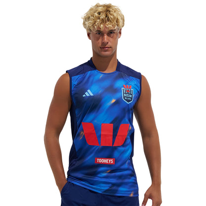 NSW Blues Mens 2026 Singlet Dark Blue - View 1