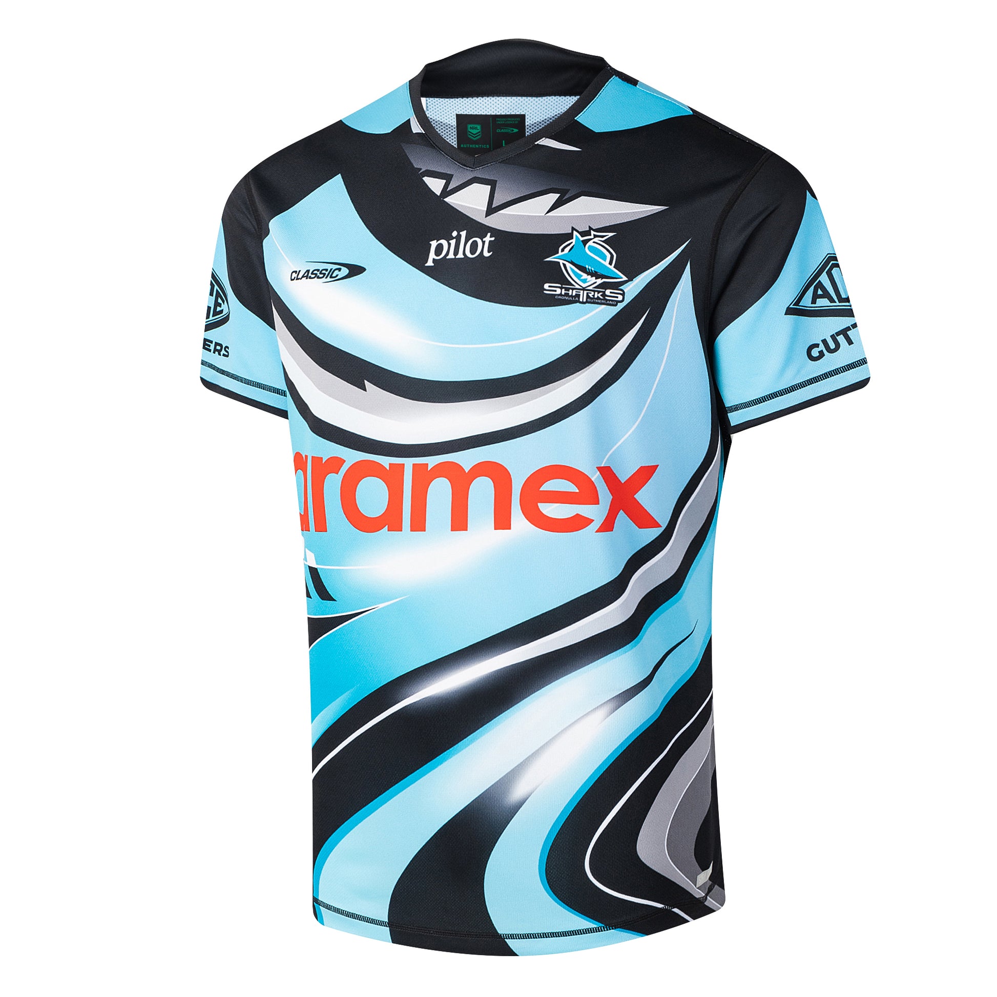 Cronulla-Sutherland Sharks Mens 2026 Pro Warm Up Tee - View 2