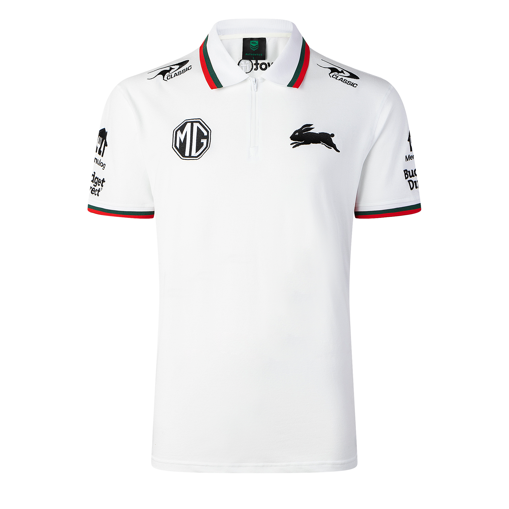 South Sydney Rabbitohs Mens 2026 Media Polo White - View 1