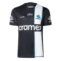 Cronulla Sharks Mens 2026 Pro Training Tee Black
