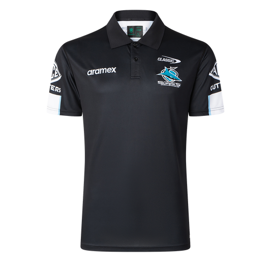 Cronulla Sharks Mens 2026 Media Polo - View 1