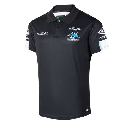Cronulla Sharks Mens 2026 Media Polo - View 2