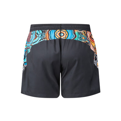Indigenous All Stars Mens 2026 Performance Gym Shorts - Pre-Order - View 3