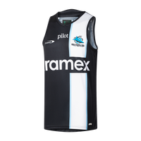 Cronulla Sharks Mens 2026 Pro Training Singlet Black