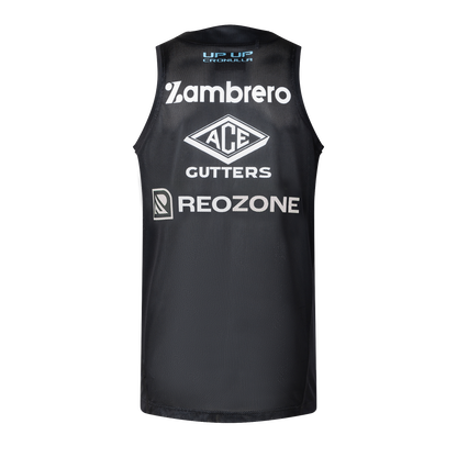 Cronulla Sharks Mens 2026 Pro Training Singlet Black - View 3