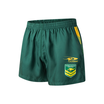 Australian Kangaroos Mens 2025/26 Performance Gym Shorts - View 2