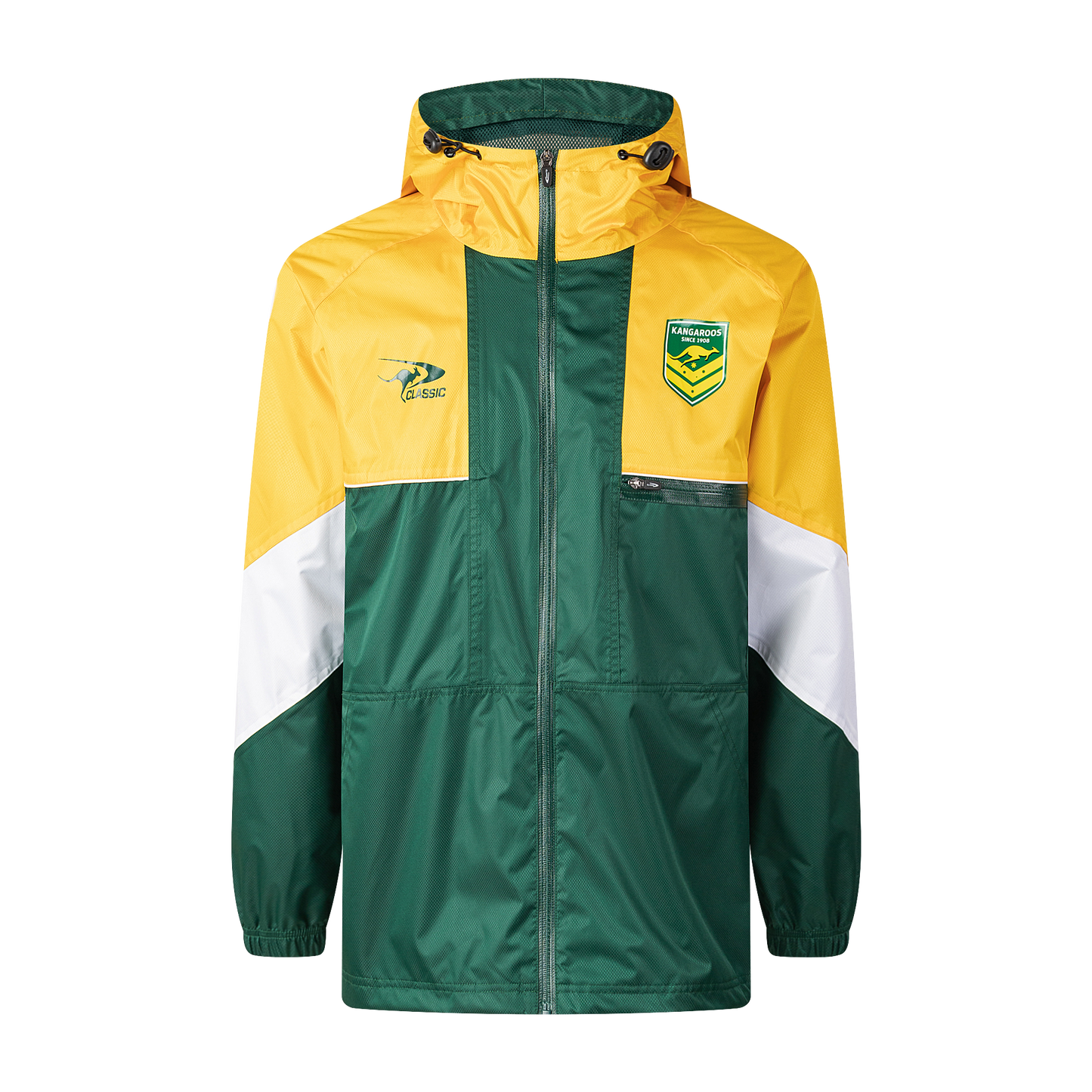 Australian Kangaroos Mens 2025/26 Wet Weather Jacket