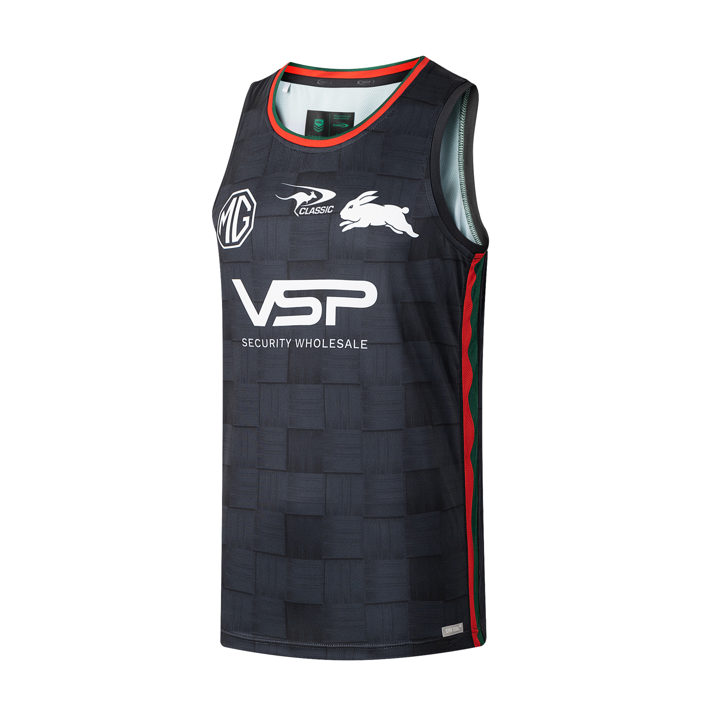 South Sydney Rabbitohs Mens 2026 Pro Training Singlet Black