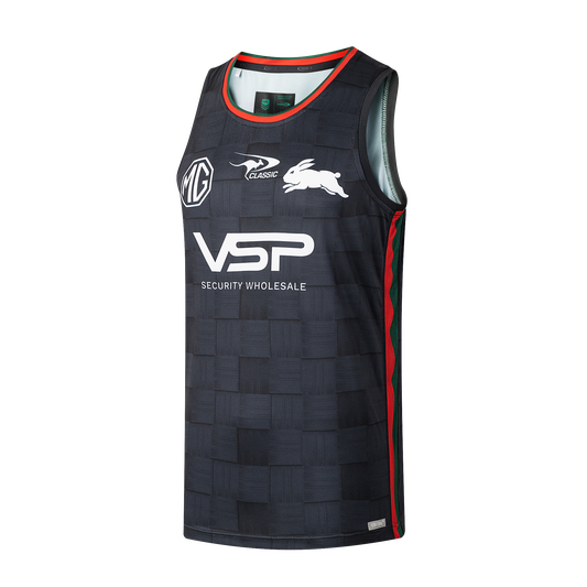 South Sydney Rabbitohs Mens 2026 Pro Training Singlet Black - View 2