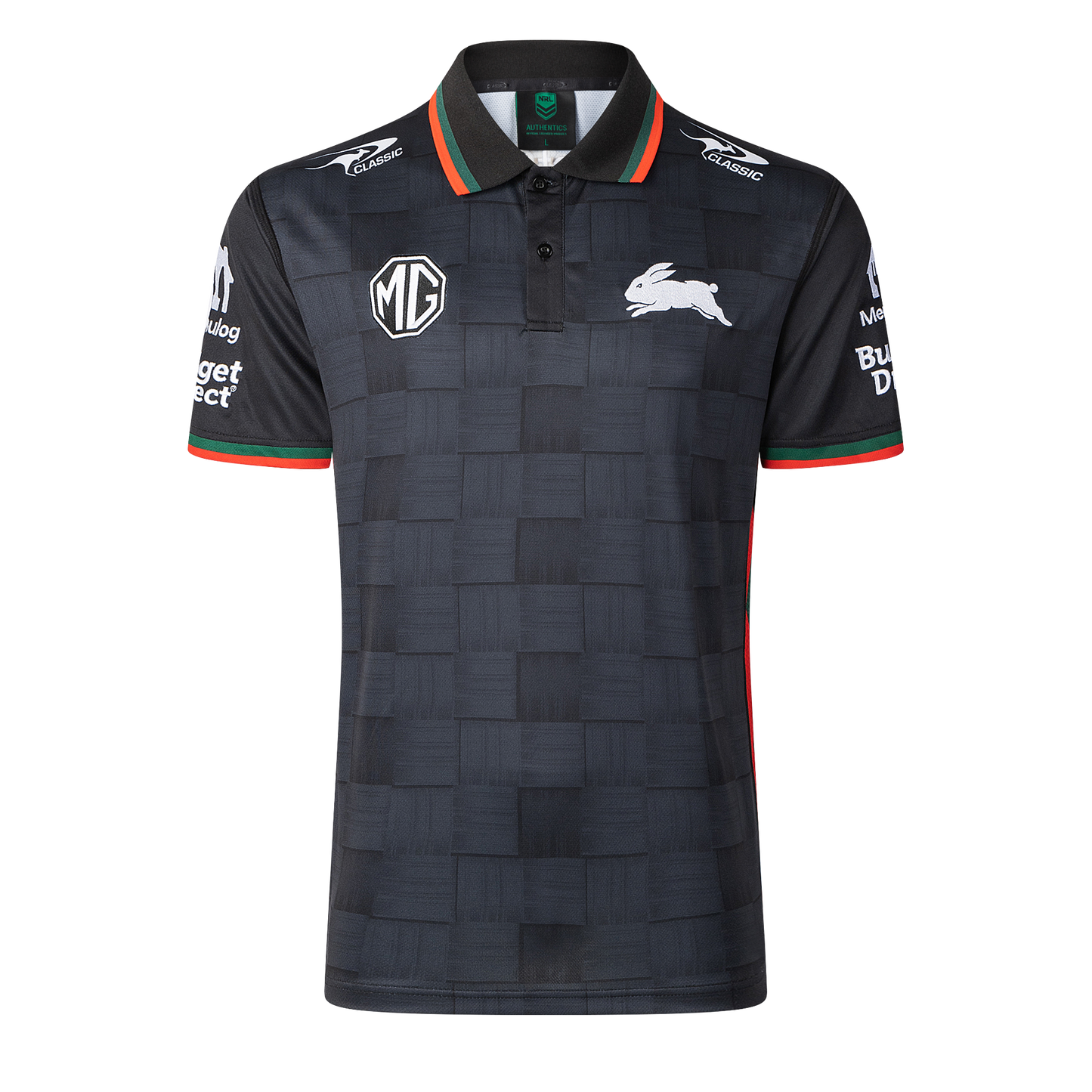 South Sydney Rabbitohs Mens 2026 Media Polo Black