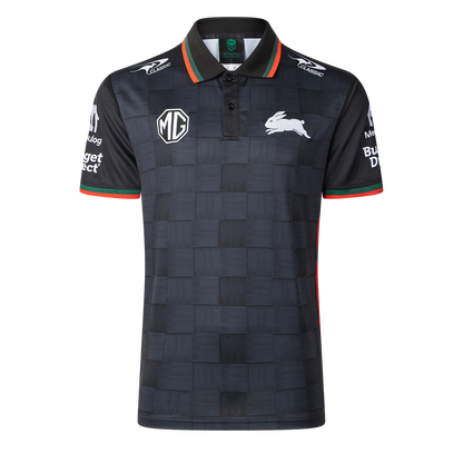 South Sydney Rabbitohs Mens 2026 Media Polo Black - View 1