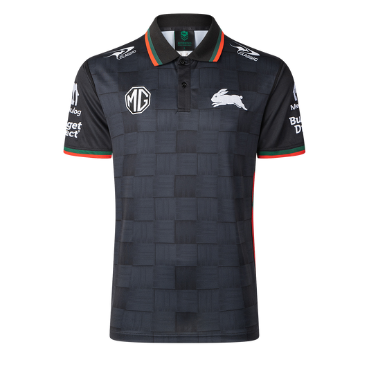 South Sydney Rabbitohs Mens 2026 Media Polo Black - View 1