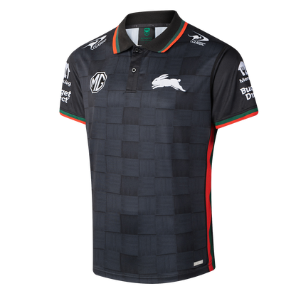 South Sydney Rabbitohs Mens 2026 Media Polo Black - View 2