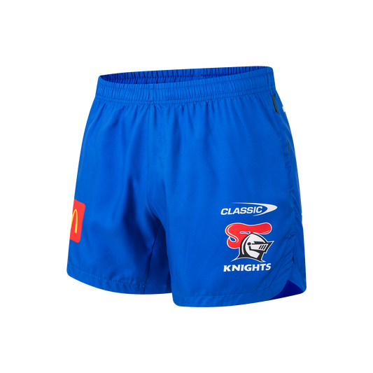 Newcastle Knights Mens 2026 Performance Gym Shorts - View 1