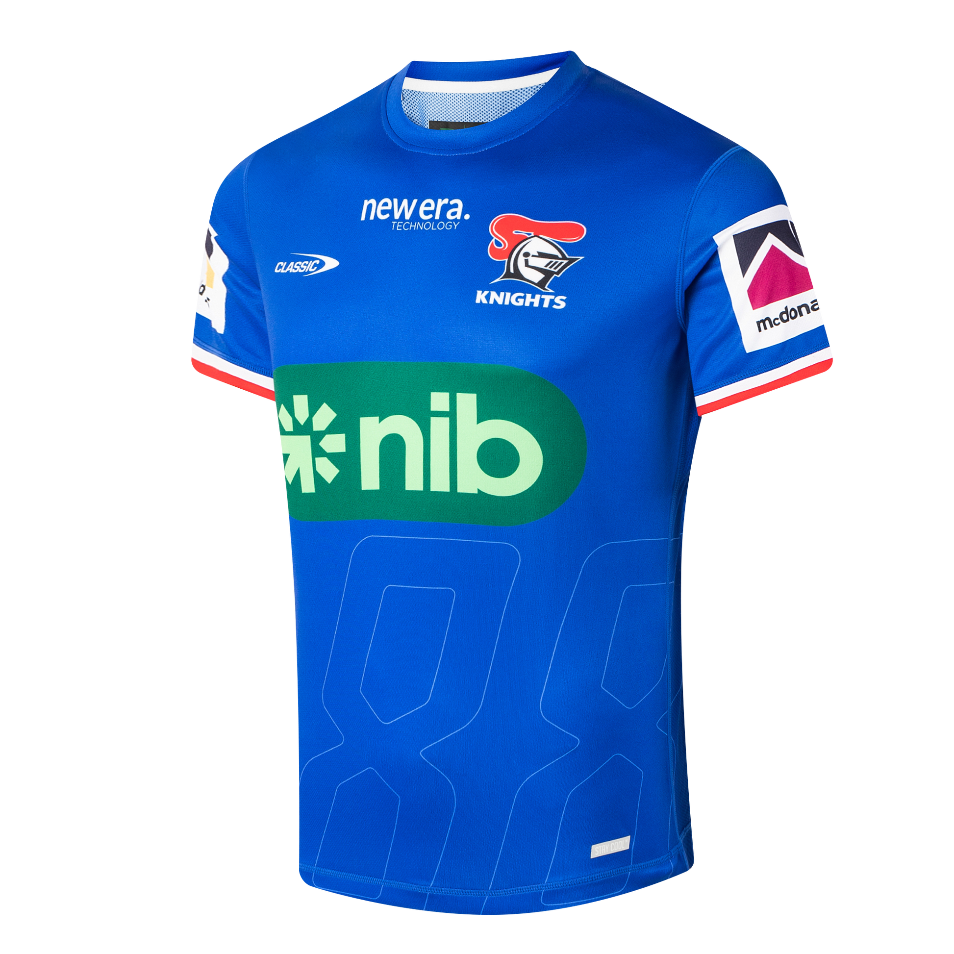 Newcastle Knights Mens 2026 Pro Training Tee Blue - View 2