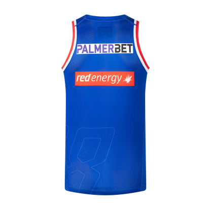 Newcastle Knights Mens 2026 Pro Training Singlet Blue - View 3