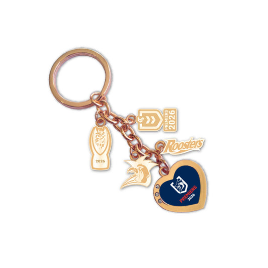 Sydney Roosters Premiers 2026 Charm Keyring - Pre-Order - View 1