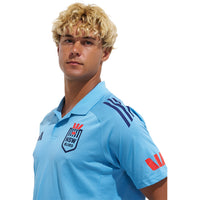 NSW Blues Mens 2026 Polo Light Blue