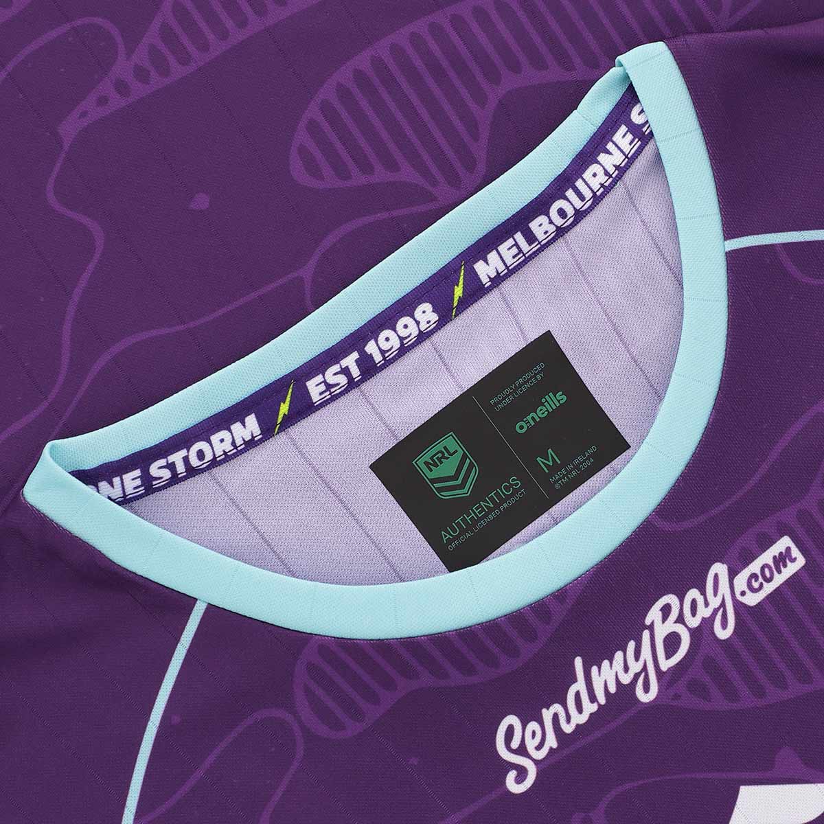 Melbourne Storm Mens 2026 Training Tee Purple - View 3